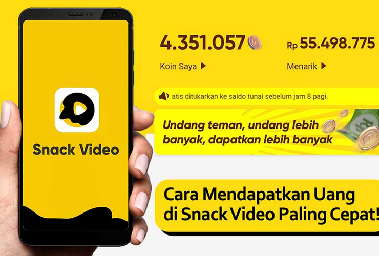 8 Cara Mendapatkan Uang dari Snack Video Dengan Cepat