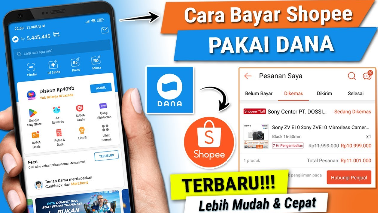 Cara Bayar Shopee Pakai DANA Terbaru, Mudah dan Cepat