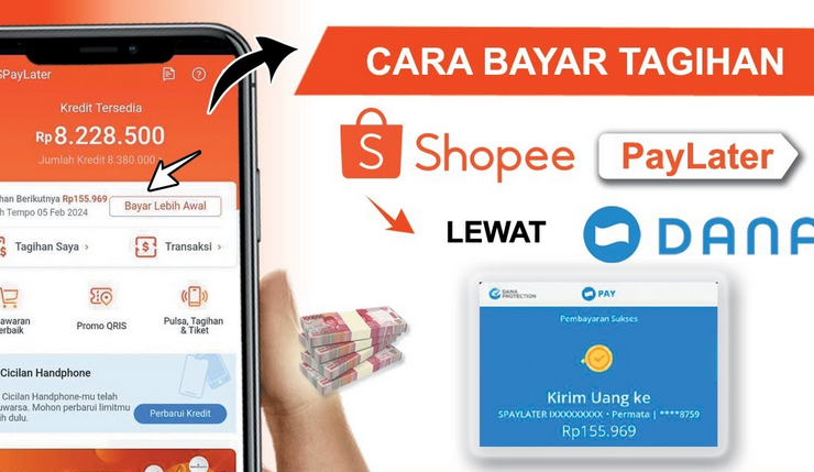 Cara Bayar Shopee PayLater dengan DANA Terbaru 2024